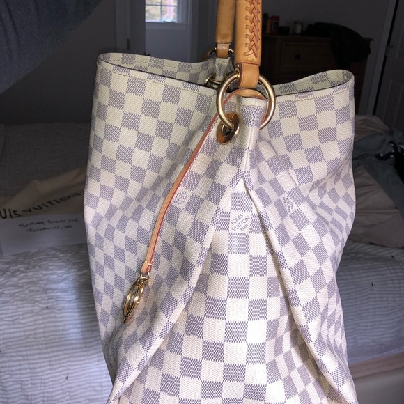 LV Artsy Damier Azur MM (DISCONTINUED) - Picture 4 of 15